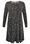 Dress frilled bottom STARLIGHT - black - #1