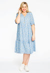 Dress frilled DAISY - blue - #1