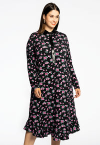 Dress frill bottom LOULOU - black - #1