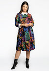 Dress white collar NEON - black - #2