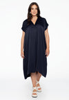 Kaftankleid mit V-AusschnittDress kaftan V-neck - blue - #2