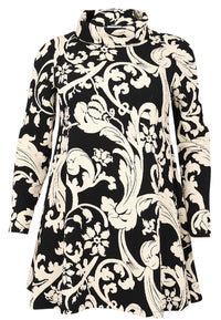Tunic wide bottom BECKY - black - #4