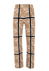 Trousers straight TILES - ecru - #3