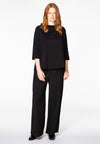 Blouse wide buttoned back - Schwarz
