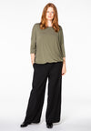 Trousers wide fit - black - #1