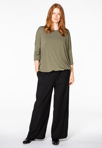 Trousers wide fit - black - #1