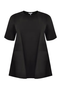 Tunic pockets POPLIN - black - #4