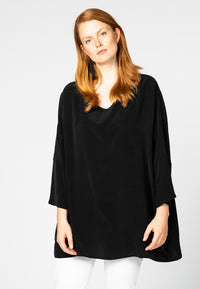 Blouse wide CUPRO - black - #1