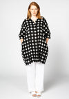 Blouse wide long CIRCLE - black - #2