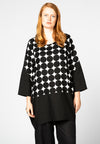 Tunic shaped bottom CIRCLE - black - #1