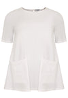 Tunic A-line pockets - white - #4