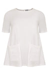 Tunic A-line pockets - white - #4