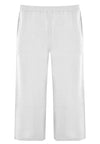 Trousers wide-fit 7/8 LINEN - white - #3