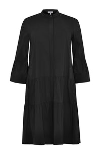 Dress ruffled bottom - black - #4
