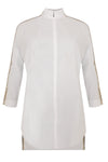 Shirt COTTON stretch tape - white - #4