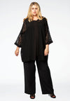 Jacket viscose stripe - black - #2