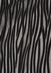 Jacket viscose stripe - black - #5