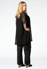 Blouse viscose stripe - black - #3