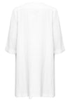 Jacket draped LINEN - white - #4
