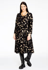 Dress with pleats GRACE - black - #2