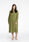 Blouse long LINEN - green - #2