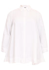 Bluse mit Reißverschluss LINENBlouse zipper LINEN - white - #5