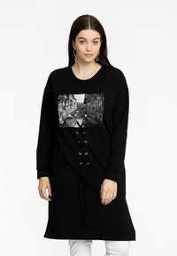 Sweater long VENICE - black - #2