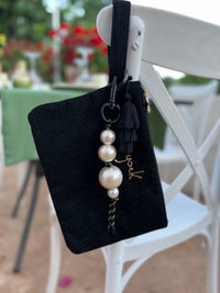 Key chain pearl - white - #1