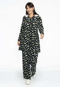 Tunic wide bottom collar ALBA - black - #2