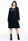 Sweater-kleid shine - Schwarz