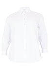 Blouse buttoned POPLIN STRETCH - white - #4