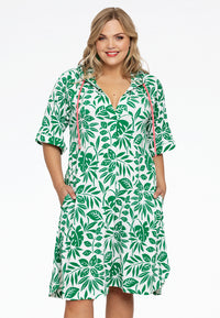 Tunic hoodie MYKONOS - green - #1