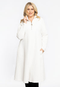 Dress Zipped Collar COZY - ecru - #2