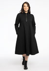Dress Zipped Collar COZY - black
