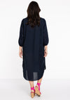 Blusenkleid mit Stickerei SOFT COTTONDress embroided SOFT COTTON - blue - #3