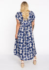 Langes Kleid mit Rüschen TESSADress long frill TESSA - blue - #3