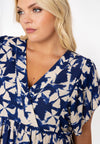 Langes Kleid mit Rüschen TESSADress long frill TESSA - blue - #1