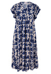 Langes Kleid mit Rüschen TESSADress long frill TESSA - blue - #4