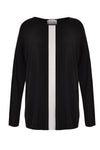 Pullover stripe wide - black - #4