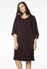 Dress CHECK wide sleeve - black - #2