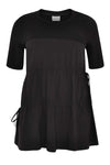 Top drawstrings COTTON STRETCH - black - #4