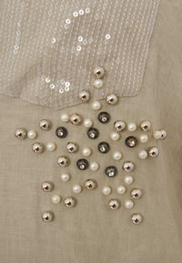 Blouse star LINEN - green - #5