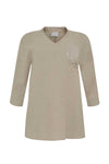 Blouse star LINEN - green - #4