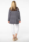 T-shirt wide BRETON - blue - #3