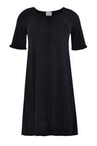 Dress ruffled ORGANIC COTTON - blue - #4
