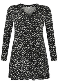 Cardigan wide bottom VENCE - black - #4