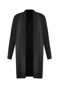 Cardigan scarf collar MELEE - grey - #1