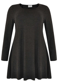 Tunic wide bottom MELEE - grey - #1