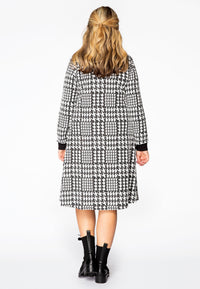 Kleid mit Reißverschluss CHECKDress zipper CHECK - black - #3