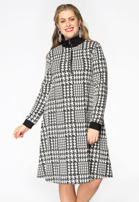Kleid mit Reißverschluss CHECKDress zipper CHECK - black - #2